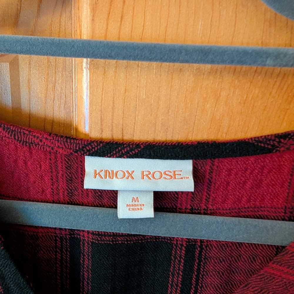 Knox Rose Plaid Dress M - Picture 3 of 6